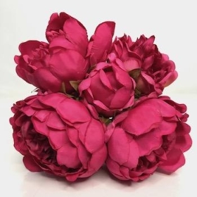 Hot Pink Peony Bundle 25cm