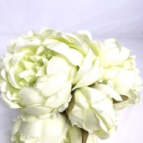 Light Green Peony Bundle 25cm