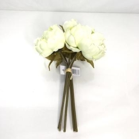 Light Green Peony Bundle 25cm