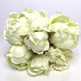 Light Green Peony Bundle 25cm