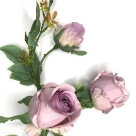 Lilac Rosebud Spray 75cm