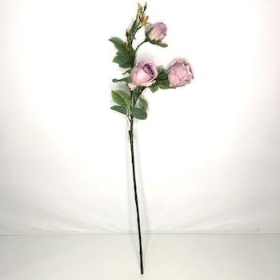 Lilac Rosebud Spray 75cm