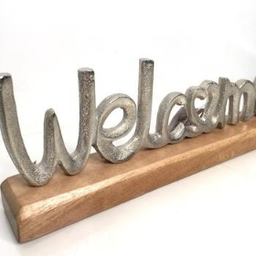 Metal Welcome Sign 30cm