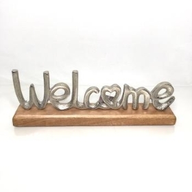 Metal Welcome Sign 30cm