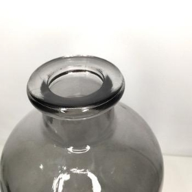 Smoked Tall Bottle Vase 33cm