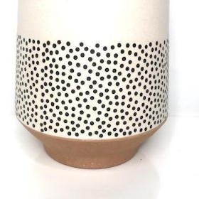 Dotty Bamboo Skandi Vase 26cm