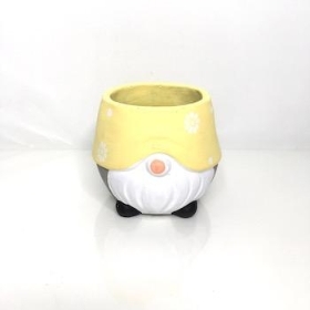 Yellow Gonk Planter 9cm