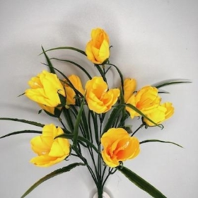 48 x Yellow And Purple Mini Tulip Bush 36cm