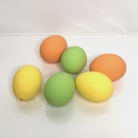 Yellow Green Orange Eggs x 12