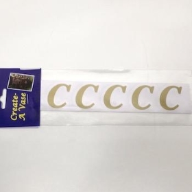 Gold Vinyl Letter C 