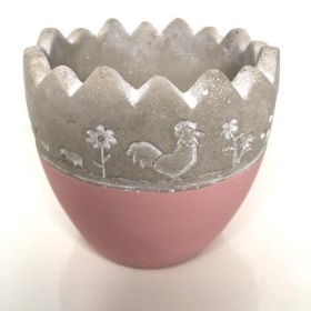 Pink Easter Pot 8cm