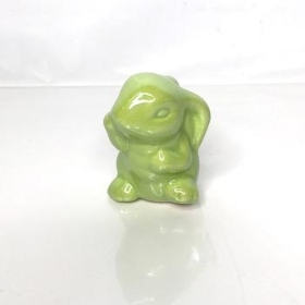 Green Mini Ceramic Bunny 7cm