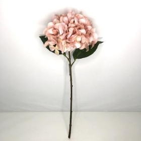 Dusky Pale Pink Hydrangea 54cm