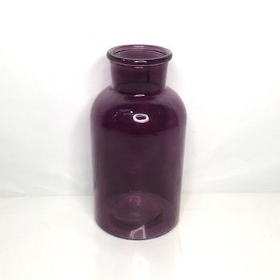 Purple Bottle Vase 20cm