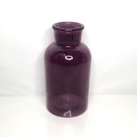 Purple Bottle Vase 20cm