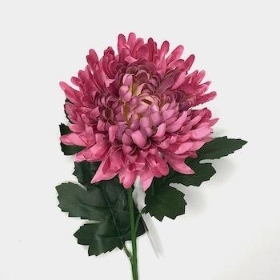 Mauve Chrysanthemum Bloom 62cm