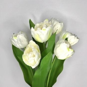 Ivory Tulip Bundle 40cm
