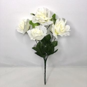 Ivory Rose And Ivy Bush 31cm