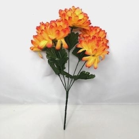 Orange Chrysanthemum Bush 32cm
