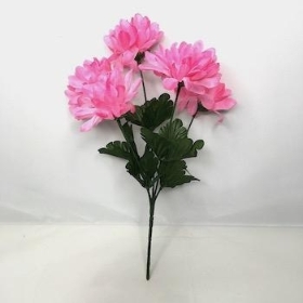 Pink Chrysanthemum Bush 32cm