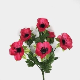 Cerise Poppy Bush 30cm 