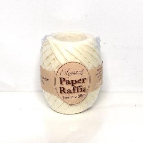 Ivory Paper Raffia 30m