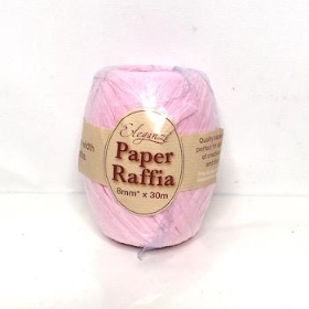 Light Pink Paper Raffia 30m