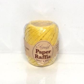 Yellow Paper Raffia 30m