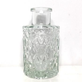 Clear Geometric Vase 9cm