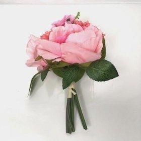 Pink Rose And Gerbera Bundle 23cm