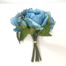 Blue Rose And Gerbera Bundle 23cm