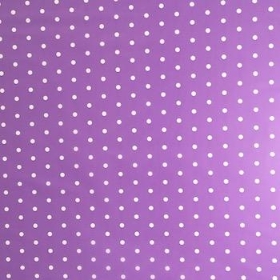 Lilac White Dot Cellophane 80m