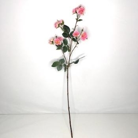 Pink Wild Spray Rose 71cm