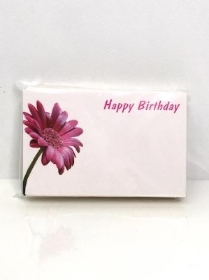 Small Florist Cards Happy Birthday Gerbera