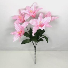 Pink Lily Bush 33cm
