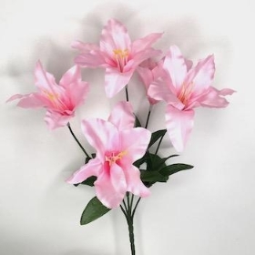 Pink Lily Bush 33cm