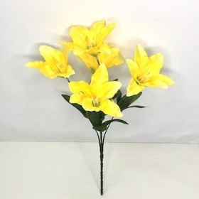 Yellow Lily Bush 33cm