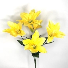 Yellow Lily Bush 33cm