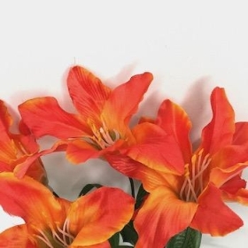 Orange Lily Bush 33cm