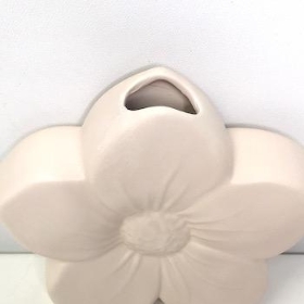 Cream Ceramic Flower Vase 13cm