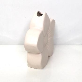 Cream Ceramic Flower Vase 13cm