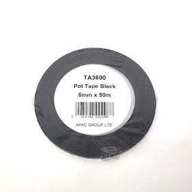Black Pot Tape 6mm