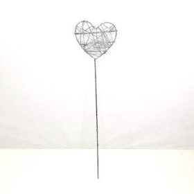 Silver Heart Wand 36cm