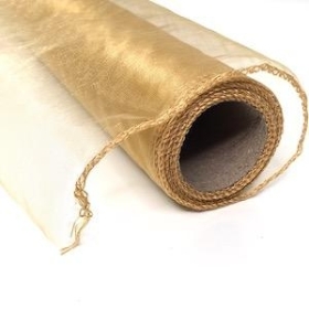 Gold Organza Fabric 40cm