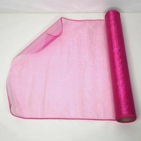 Hot Pink Organza Fabric 40cm