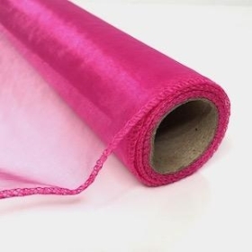 Hot Pink Organza Fabric 40cm