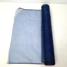 Navy Organza Fabric 40cm