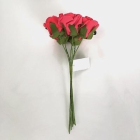 Red Foam Rose 4cm x 6