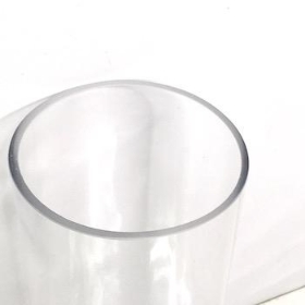 Clear Glass Cylinder Vase 25cm