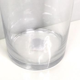 Clear Glass Cylinder Vase 25cm